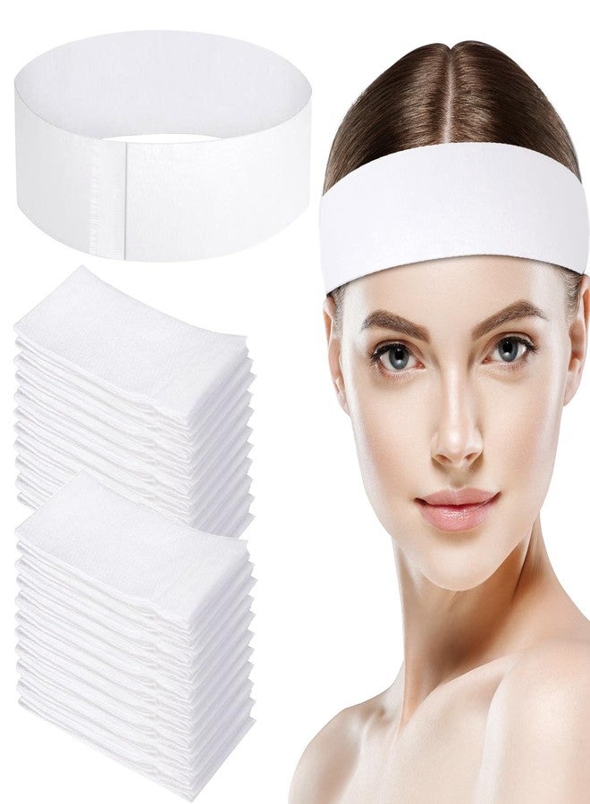 HONLYNE 150 PCS Disposable Hairband for Women, Non-woven Fabric Spa Headband for Makeup, Travel, Securing Hair during Facial - Image 1